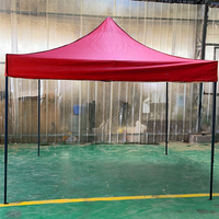 Açık ağır taşınabilir 3x3m Metal Pop up çardak tentesi katlanır gölgelik barınak ticaret fuarı için