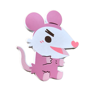 Pins en émail sur le thème des animaux du zodiaque chinois, badges métalliques – Art de collection, pins en émail dur moulé avec poudre de perle à couleur dégradée