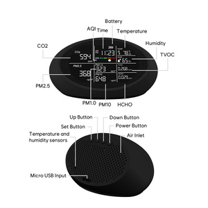 เครื่องวิเคราะห์ก๊าซ TVOC แบบพกพา PM2.5 CO2ปรับปรุงคุณภาพอากาศภายในอาคาร - Product Image 3
