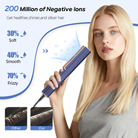 Professionnel Paris Tourmaline coût permanent naturel lumière rouge épais bouclés kératine air lisseur basse chaleur