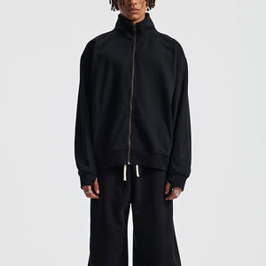 Sudadera con Capucha de Invierno de Alta Calidad, 500 g/m², de Poliéster/Algodón, Estilo Urbano Extragrande, Bordado 3D Personalizado - Product Image 5