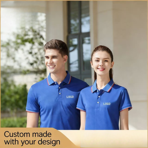 T-shirt de travail formel personnalisé pour homme, col en V, manches courtes, respirant, coupe ajustée, uni, broderie, publicitaire, vierge, été - Product Image 4