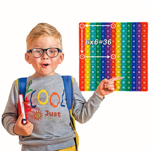 Approvisionnement d'usine Silicone 12x12 jeux de Multiplication activité de pratique mathématique Pop sensoriel éducatif Fidget jouets pour enfants salle de classe - Product Image 4