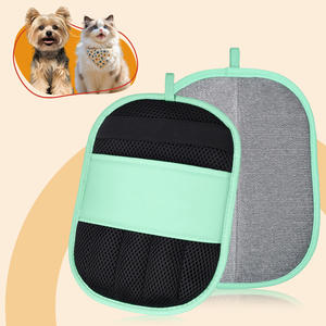 قفازات إزالة شعر الحيوانات الأليفة القابلة للغسل، فرشاة أداة تنظيف وإزالة شعر الكلاب والقطط - Product Image 6