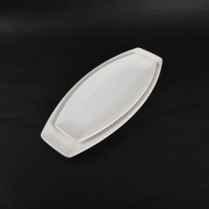 Plato Rectangular de <span class=keywords><strong>Melamina</strong></span> Estilo Japonés-Coreano de 11.5 Pulgadas, <span class=keywords><strong>Vajilla</strong></span> con Forma de Barco <span class=keywords><strong>para</strong></span> Pescado, Sushi y Postres, Ideal <span class=keywords><strong>para</strong></span> Restaurantes - Product Image 1