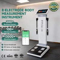 Measuring Instrument Weighing Scale BMI Fat Muscle Mass Analysis 8 Electrodes Body Fat Scale Body Analysis