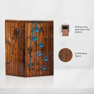 Bằng gỗ urns cho pet tro mèo hoặc con chó hỏa Táng hộp tưởng niệm cho tang lễ vẫn urns cho chó mèo tro - Product Image 3
