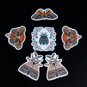 Custom Die-Cut <b>Vintage</b> Doodle Cartoon Stickers Unique Shape Adhesive Decals for <b>Phones</b> Luggage Scrapbooking & DIY Crafts - Product Image 5