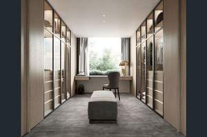 Armoires modernes personnalisées artisanales Portes Dressing Dressing Walk In Closet Organisation Idées de conception - Product Image 2