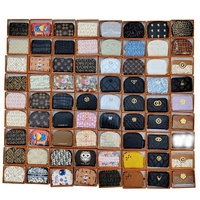 Dompet Kartu Wanita Model Akordion PU Gaya Baru dengan Ritsleting, Kotak Hadiah, Elegan, Mewah, Multi-Kartu, Gaya Korea, Ringkas, Pendek