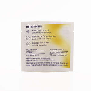 Petit Mini <span class=keywords><strong>Sachet</strong></span> Plat Biodégradable en Papier Kraft à 3 Soudures Latérales pour Échantillon de Soin Cosmétique avec Logo Personnalisé et Impression sur Mesure - Product Image 5