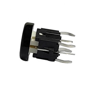 Professional manufacturer black round cover cap custom logo <strong>push</strong> <strong>buttons</strong> led display <strong>tact</strong> <strong>switch</strong> with &quot;power&quot; laser engraving - Product Image 2