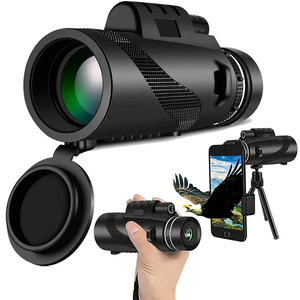 Vente en gros de jumelles monoculaires HD 10*42 puissantes et portables, longue portée, pour la chasse et le camping, avec trépied et clip pour téléphone - Product Image 1