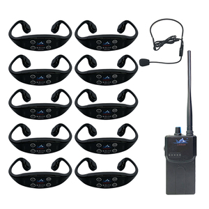 Casque sans fil portable H904 à conduction osseuse ouverte, accessoires audio durables à 10 os pour l'enseignement, émetteur H900 - Product Image 1