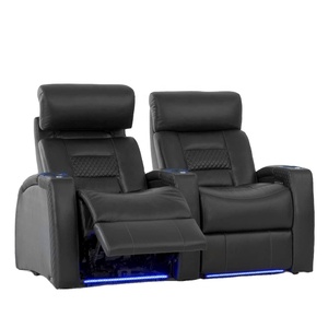 Mulujky — meuble électrique une seule siège en cuir, pour Home cinéma, canapé inclinable, avec porte-gobelet et Table pivotante - Product Image 1