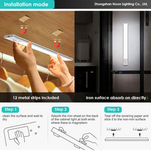 Led Tủ Ánh sáng thay đổi độ sáng có thể sạc lại cảm biến chuyển động Lịch thi đấu cho tủ quần áo nhà bếp phòng ngủ và tủ quần áo chiếu sáng - Product Image 5