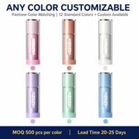 Tube de brillant à lèvres vide 3,5g en plastique avec bouchon à vis, givré, couleur personnalisée, sérigraphié, transparent, applicateur cosmétique ODM