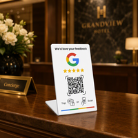 Soporte Profesional NFC para Reseñas de Google con Código QR y Chip NTAG213 para el Crecimiento de la Opinión de Clientes y el Marketing en Redes Sociales