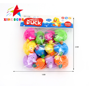 2024 Venta caliente logotipo personalizado amarillo lindo pato carrera de natación flotante ponderado PVC pato juguete promocional negocios regalos Juguetes - Product Image 5