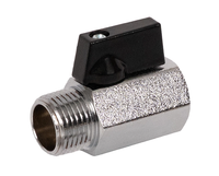 Mini vanne à boisseau sphérique en laiton à double interface innovante pour le contrôle des fluides dans des espaces restreints