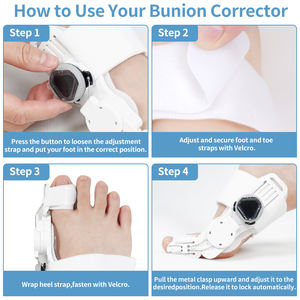 Corrector de juanetes de férula de <span class=keywords><strong>dedo</strong></span> gordo ajustable para mujeres y hombres Corrector de juanetes de corrección de Hallux Valgus - Product Image 3