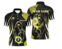 Individuell Bedrucktes Sublimations-Billardtrikot Feuchtigkeitsableitend Atmungsaktives Mesh-Polyester Antibakterielles Snooker-Teamwear Schnelltrocknend