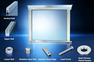 Rideaux fixes en verre ignifuge populaires avec une haute résistance au feu et une surface de finition sécurisée pour les appartements, les hôtels et les écoles - Product Image 4