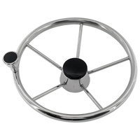 Accessoires de quincaillerie marine de haute qualité au design moderne, volant de bateau en acier inoxydable robuste pour bateau