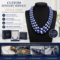 Chaîne de perles acryliques blanches et bleu roi, design grec tendance, pour femmes afro-américaines de la sororité Zeta Phi Beta, cadeau statement
