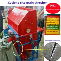 Petite machine à battre le grain multifonctionnelle pour la maison, batteuse de riz humide et sec, batteuse de graines agricoles à essence et électrique, récolteuse de graines de colza