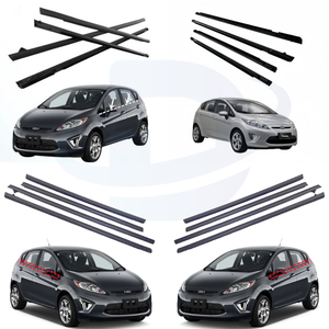 Bande d'étanchéité en caoutchouc EPDM pour portière de voiture, moulure de fenêtre noire pour <span class=keywords><strong>Ford</strong></span> <span class=keywords><strong>Fiesta</strong></span> 2009-2013, vente en gros - Product Image 1