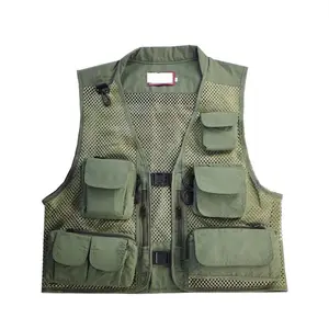 Gilet Cargo multitasche e gilet da pesca giacche tattiche da fotografia alpinismo gilet da uomo da campeggio