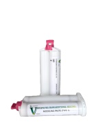 Set Masker Gusi Silikon Kaku/Elastis Kelas Laboratorium Gigi untuk Rusia, Kotak Kosong Pink Buatan Khusus