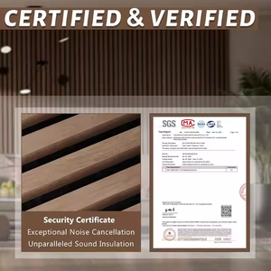 Moderno 3D legno di quercia naturale pannelli acustici MDF insonorizzati materiale per mangiare <span class=keywords><strong>esterno</strong></span> & <span class=keywords><strong>esterno</strong></span> - Product Image 2