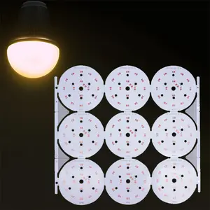 لمبة مصباح إضاءة الصمام الألومنيوم/FR-4 لوحة دارات مطبوعة 94v0 ثنائي الفينيل متعدد الكلور تصنيع