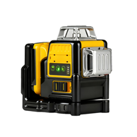 Niveau laser 360° de qualité professionnelle avec batterie au lithium pour la construction et la pose d'images, niveau laser vert 3D 12 lignes