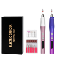 Ponceuse à ongles électrique pour acrylique, gel et poudre, kit professionnel de manucure et pédicure, outils de polissage, embouts de ponçage et bandes abrasives