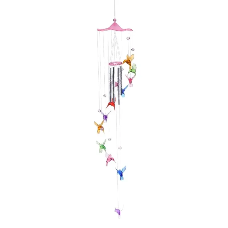Creatieve Gelukkige Zoemende Vogel Wind Klokken Opknoping Geschenken Dromenvanger Hanger Huis Auto Decor Tuin Raam Decoratie