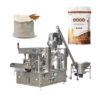Remplisseuse de tarière multifonctionnelle Machines d'emballage rotatives Remplissage de pesage automatique Farine en poudre Remplisseuse de sachets préfabriqués