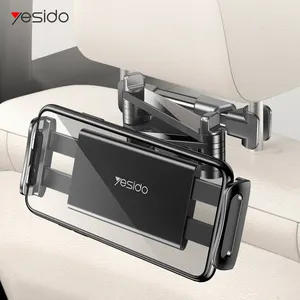 Yesido Hot Seller Car Seat Holder Metal Folding Car Phone Holder For Mobile Phone and Tablet