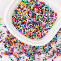 Perles de verre colorées de 2,5 mm pour broderie machine, perles de rocaille pour broderie informatisée, accessoires de vêtements DIY, vente en gros