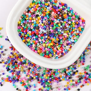 Perles de verre colorées de 2,5 mm pour broderie machine, perles de rocaille pour broderie informatisée, accessoires de vêtements DIY, vente en gros - Product Image 4