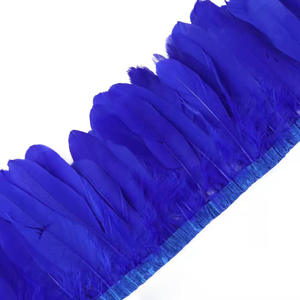 Ribete y flecos de plumas de ganso teñidas de 14-20 cm, calidad premium para disfraces de carnaval. - Product Image 2