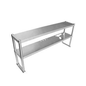 Étagères en acier inoxydable, étagères de rangement pour cuisine, unités d'étagères de garage, table de travail commerciale moderne avec dessus d'étagère, tiroir et porte-pots - Product Image 1