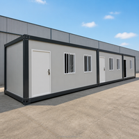 Maison modulaire ignifuge pour chantier de construction, bureau temporaire, dortoir pour travailleurs, maison préfabriquée en kit à vendre