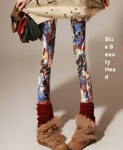 กา<span class=keywords><strong>ง</strong></span>เก<span class=keywords><strong>ง</strong></span>เก้าจุดลายดอกไม้ขนาดใหญ่พิเศษของผู้หญิ<span class=keywords><strong>ง</strong></span>เลก<span class=keywords><strong>กิ้</strong></span><span class=keywords><strong>ง</strong></span>ผ้าไหมนมพิมพ์ลายฤดูใบไม้ผลิ9250สินค้าตร<span class=keywords><strong>ง</strong></span>จากร้าน - Product Image 2