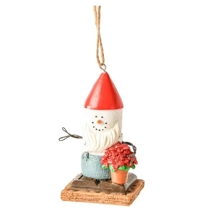 Gnomo in resina di alta qualità con cappello rosso, decorazione natalizia, scultura artigianale - Product Image 4