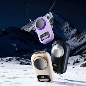 Ventilateur de refroidissement à glace multifonctionnel, petit et portable, avec écran LED numérique, support intégré, peut être accroché à la taille - Product Image 1