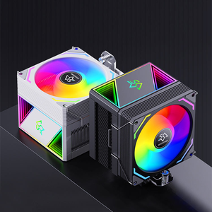 Ventilateur de refroidissement avec écran, 4 broches PWM, blanc, Snowman Cooler pour CPU, lot de 3 ventilateurs ARGB pour PC Intel, 120 mm - Product Image 3