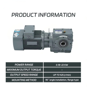 S Series Helical <b>Worm</b> Gearbox Speed Reducer Cast Iron Energy Mining Machinery OEM 20 HP Input CE Certified - Product Image 2